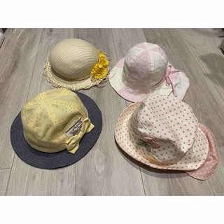 ニシマツヤ(西松屋)の女の子用帽子 まとめ売り 48(帽子)