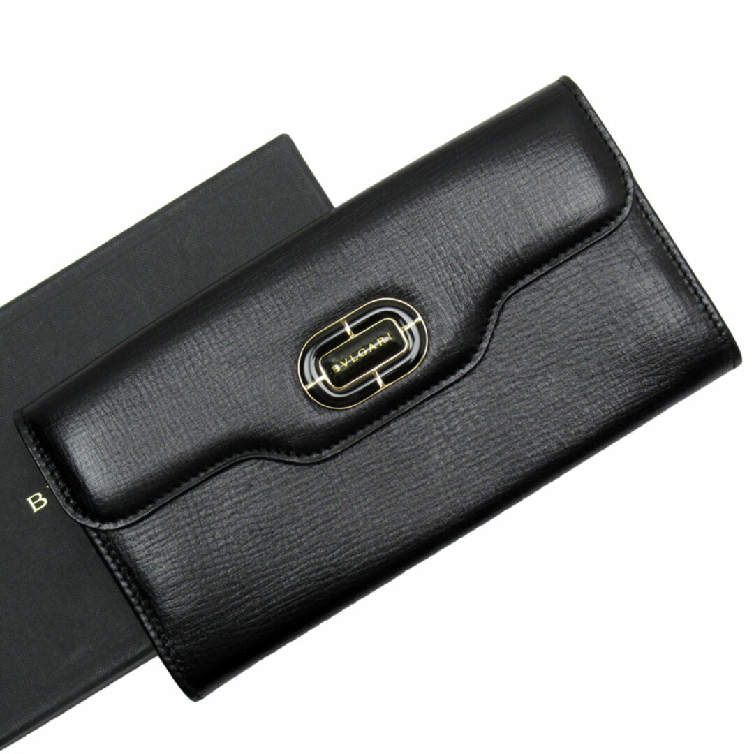 BVLGARI - ブルガリ BVLGARI 長財布 レザー ブラック ユニセックス