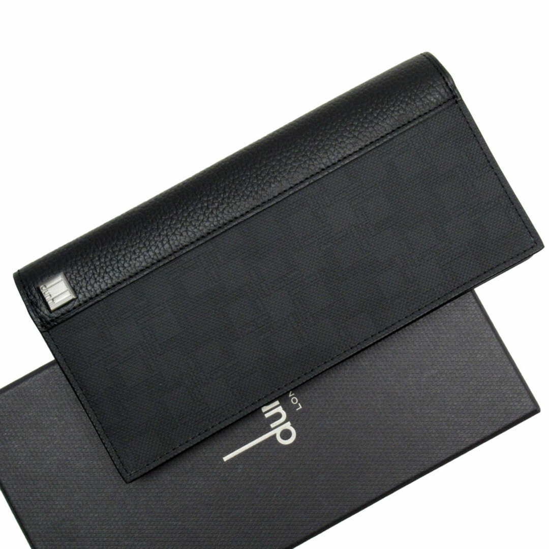 Dunhill(ダンヒル)のダンヒル Dunhill 二つ折り長財布 レザー ブラック メンズ 送料無料【中古】 t18807g メンズのファッション小物(折り財布)の商品写真