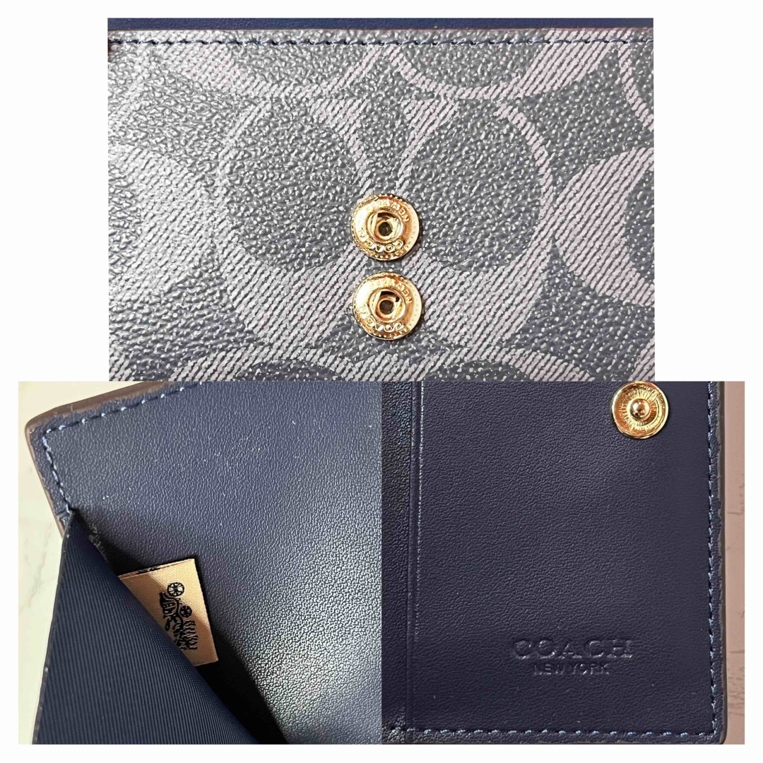 COACH(コーチ)のCOACH キーケース 5リング シグネチャーキャンバス（ブルー） レディースのファッション小物(キーケース)の商品写真