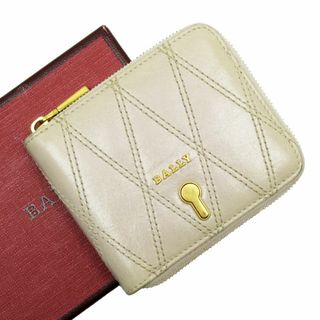 バリー(Bally)のバリー BALLY 二つ折り財布 レザー ライトベージュ ユニセックス 送料無料【中古】 t18816a(財布)