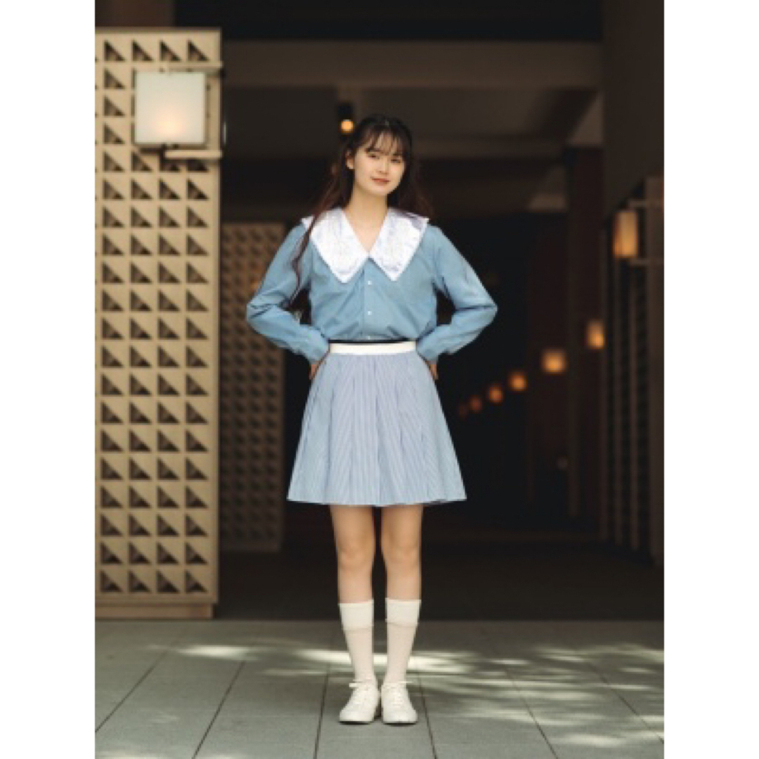 UNIQLO - 新品 ユニクロ jw Anderson プリーツストライプミニ UNIQLO - 新品 ユニクロ jw Anderson プリーツストライプミニ