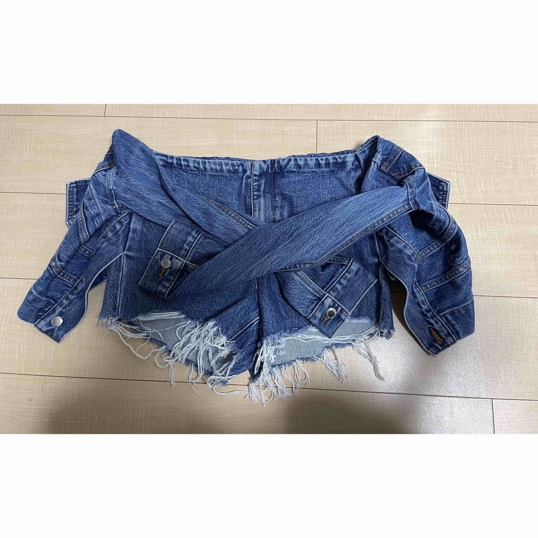 アレキサンダーワン 大人気!タグ付きGジャン巻きデニムショートパンツ