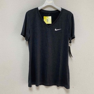 ナイキ(NIKE)の新品【NIKE】DRI-FIT Vネック　Tシャツ　S(Tシャツ(半袖/袖なし))