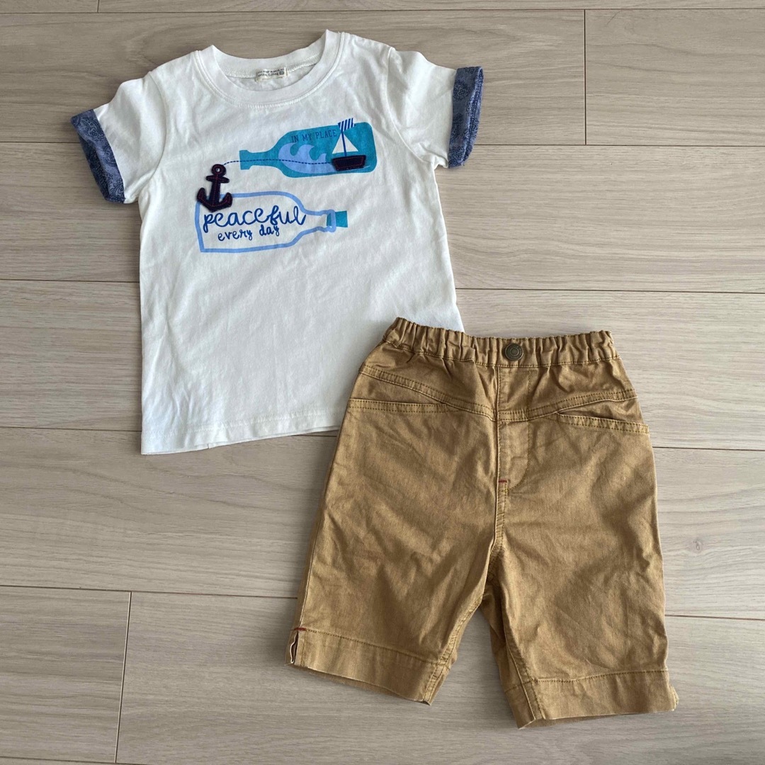 RAG MART(ラグマート)のRAG MART Tシャツ ショートパンツ セット 100cm キッズ/ベビー/マタニティのキッズ服男の子用(90cm~)(Tシャツ/カットソー)の商品写真