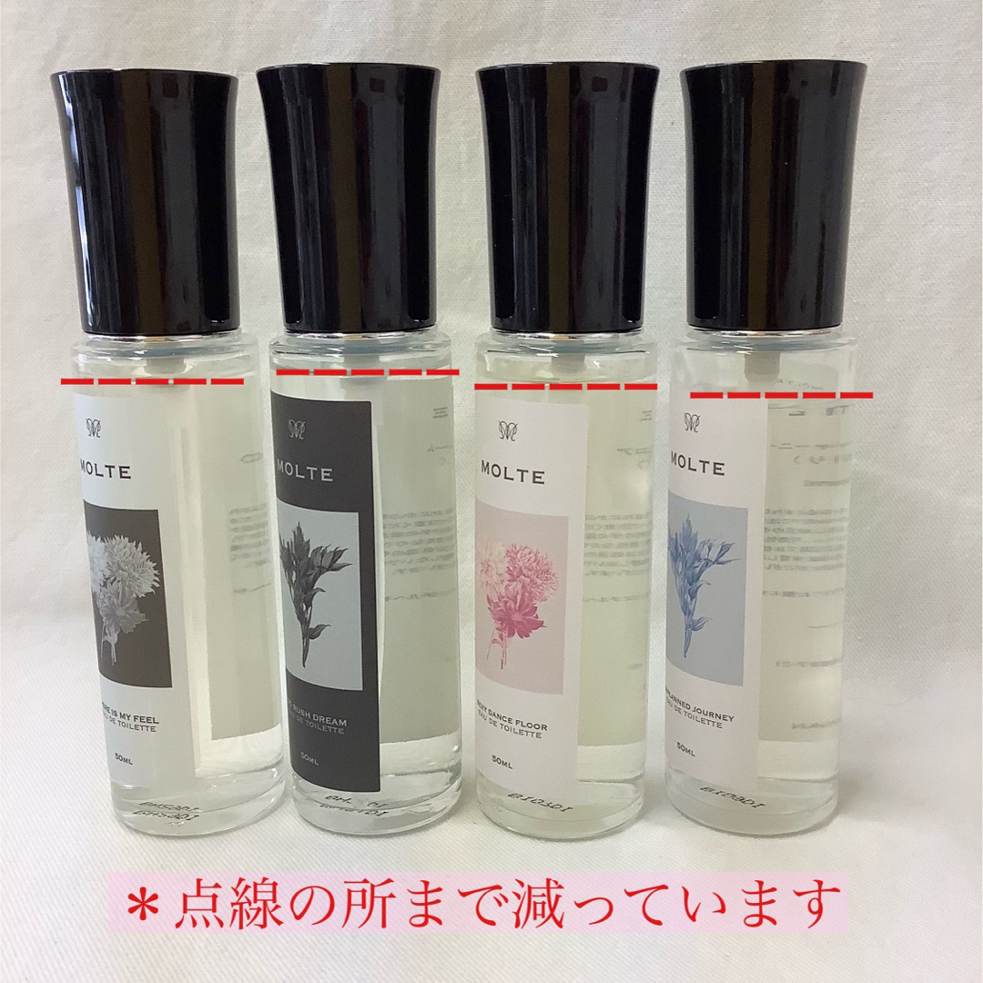 【中古】MOLTE モロテ オードトワレ 50ml 香水 4種set コスメ/美容の香水(ユニセックス)の商品写真