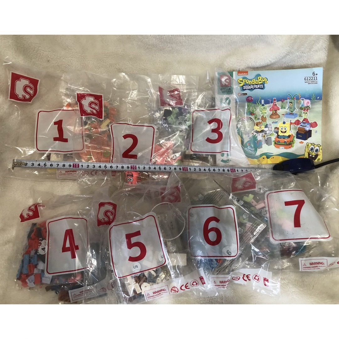 SEMBO正規品-レゴ互換-スポンジボブ-テックニック-フィギュア-アニメ