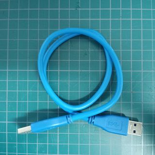 【送料無料】USBケーブル USB3.0対応 オス-オス 約56cm 青色(PC周辺機器)