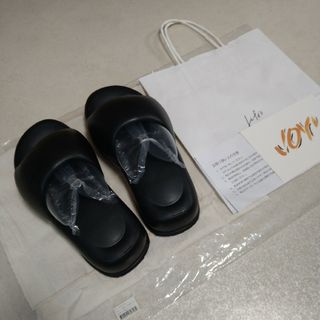 トゥデイフル(TODAYFUL)の新品！トゥデイフル Recovery Volume Sandals ブラック S(サンダル)