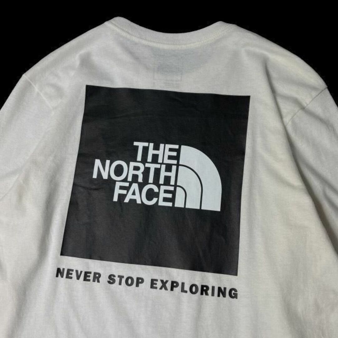 THE NORTH FACE ノースフェイス 長袖 Tシャツ US限定 ボックスロゴ(M)白② 180902の通販 by ゆみこ ノースフェイス ボックスロゴ 黒 M