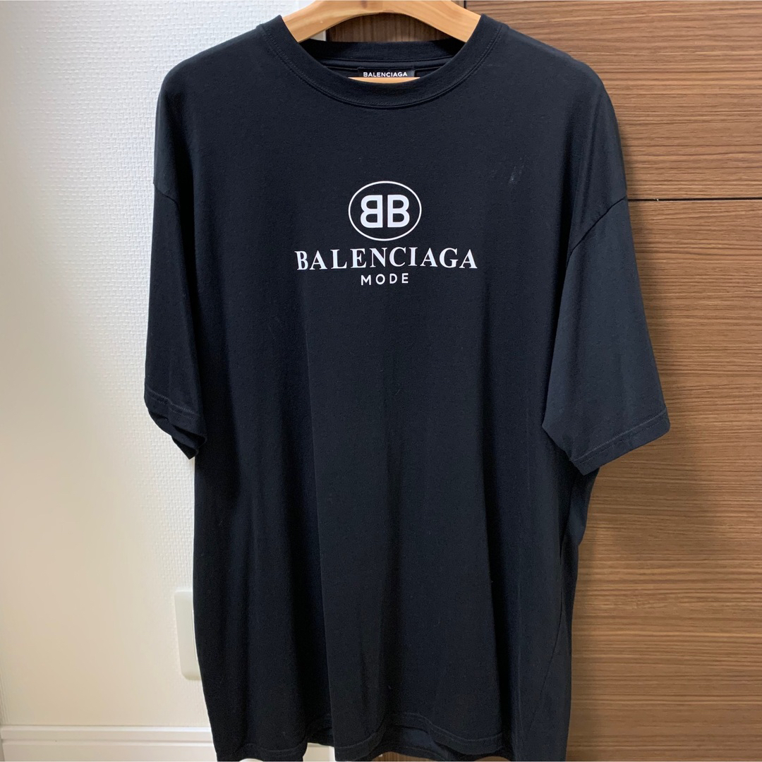 Tシャツ/カットソー(半袖/袖なし)BALENCIAGA  BBロゴプリントtシャツ