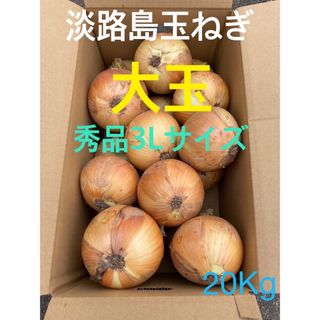 🔴秀品3Lサイズ20Kg🔴淡路島玉ねぎ　たまねぎ　玉葱(野菜)