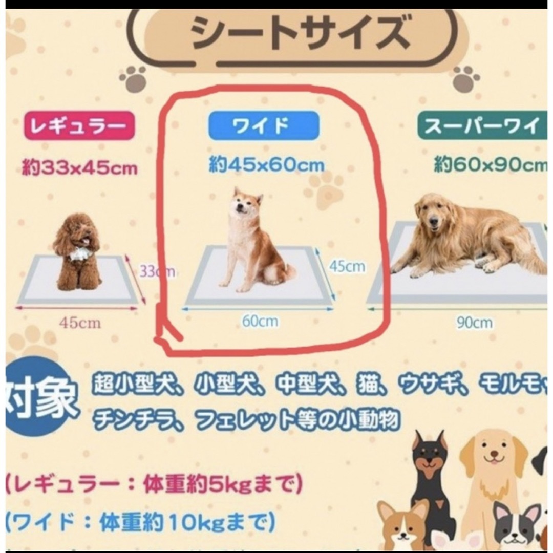 ペットシーツワイド　薄型50枚入り✖️2個 その他のペット用品(犬)の商品写真