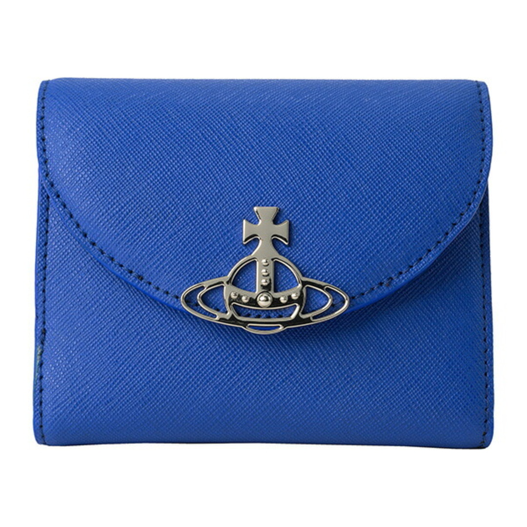Vivienne Westwood(ヴィヴィアンウエストウッド)の新品 ヴィヴィアン ウエストウッド Vivienne Westwood 2つ折り財布 ブルー レディースのファッション小物(財布)の商品写真