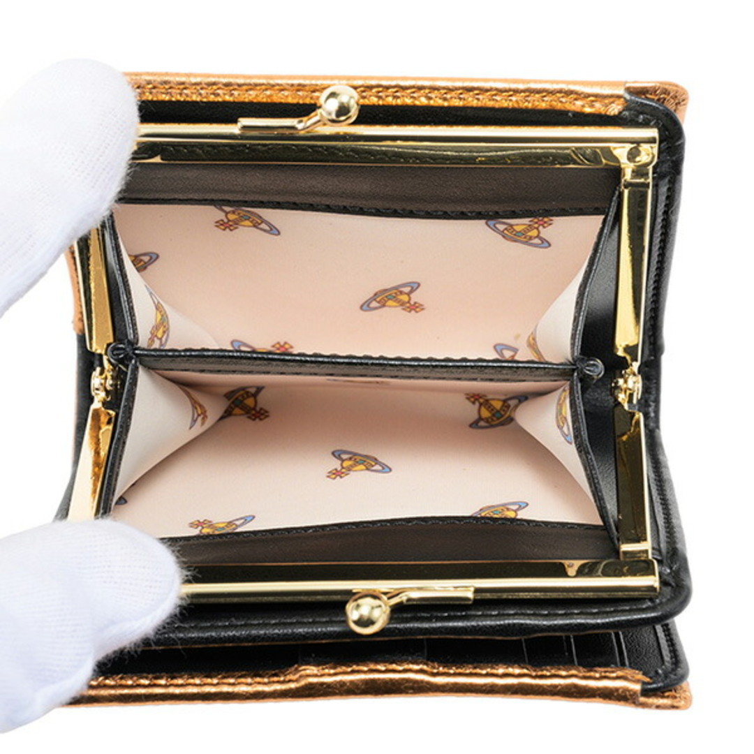 Vivienne Westwood(ヴィヴィアンウエストウッド)の新品 ヴィヴィアン ウエストウッド Vivienne Westwood 2つ折り財布 コッパー レディースのファッション小物(財布)の商品写真