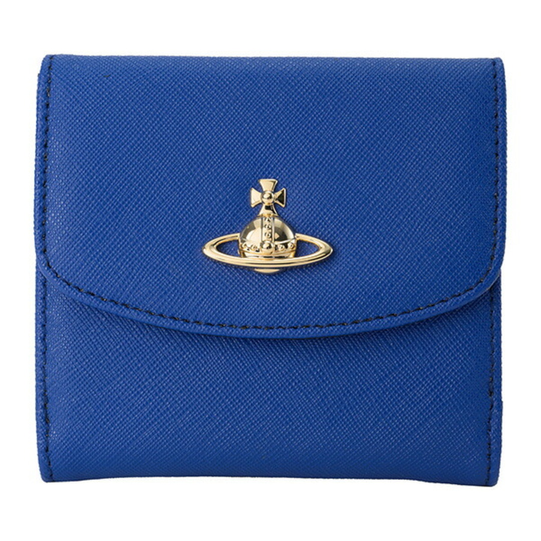 Vivienne Westwood(ヴィヴィアンウエストウッド)の新品 ヴィヴィアン ウエストウッド Vivienne Westwood 2つ折り財布 ブルー レディースのファッション小物(財布)の商品写真