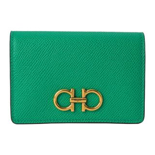 フェラガモ(Ferragamo)の新品 フェラガモ FERRAGAMO カードケース CARD HOLDER スメラルド(名刺入れ/定期入れ)