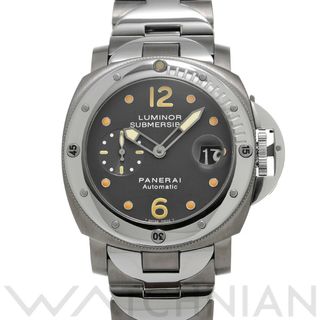 オフィチーネパネライ(OFFICINE PANERAI)の中古 パネライ PANERAI PAM00170 G番(2004年製造) グレー メンズ 腕時計(腕時計(アナログ))