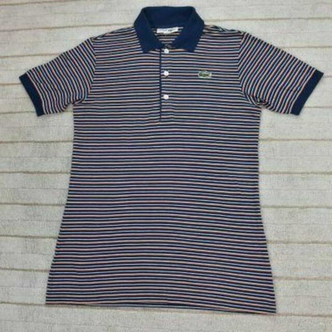 ラコステ 70s ポロ シャツ c7278 ボーダー ビンテージ LACOSTE メンズのトップス(ポロシャツ)の商品写真