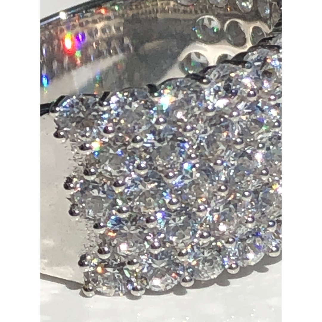 SWAROVSKI(スワロフスキー)のスターリング シルバー スワロフスキー CZ ワイド パヴェ リング *未使用 レディースのアクセサリー(リング(指輪))の商品写真