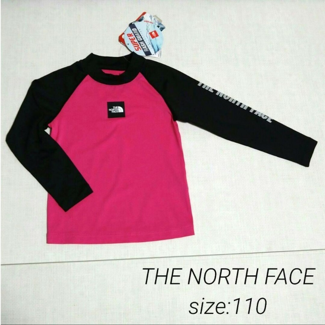 THE NORTH FACE(ザノースフェイス)の【新品・未使用】THE NORTH FACE ラッシュガードsize:110 キッズ/ベビー/マタニティのキッズ服女の子用(90cm~)(水着)の商品写真