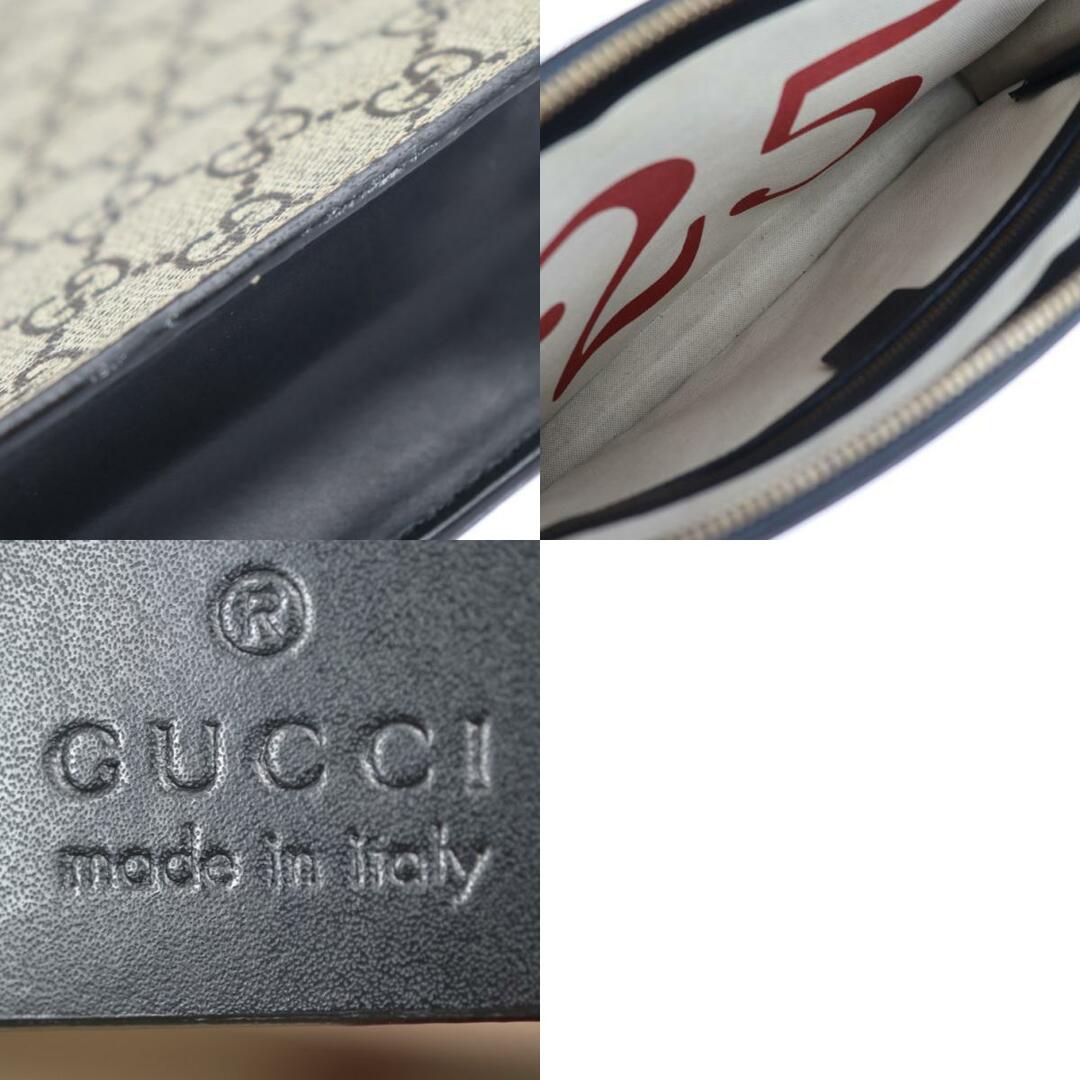 Gucci(グッチ)のGUCCI グッチ GGスプリーム Angry Cat アングリーキャット ショルダーバッグ 429016 PVC レザー  ベージュ系 マルチカラー  2WAY セカンドバッグ クラッチ 【本物保証】 メンズのバッグ(ショルダーバッグ)の商品写真