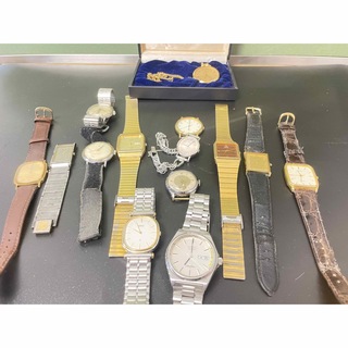 セイコー、カシオ、シチズン等　メンズ腕時計セット　14本　ジャンク品(腕時計(アナログ))