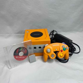 ニンテンドーゲームキューブ(ニンテンドーゲームキューブ)の【GAMECUBE】 任天堂 ゲームキューブ オレンジ セット 【動作確認済み】(家庭用ゲーム機本体)