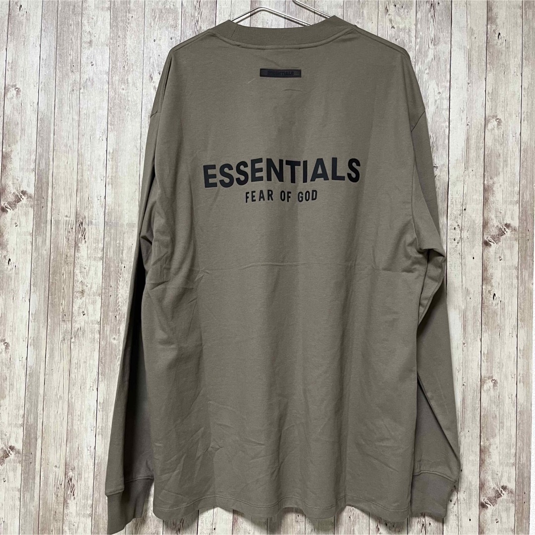 FOG essentials ロンT /バックロゴ L ブラウン