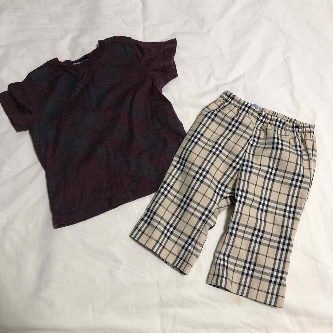 BURBERRY(バーバリー)のバーバリー　Tシャツ　パンツ　80サイズ キッズ/ベビー/マタニティのベビー服(~85cm)(Ｔシャツ)の商品写真