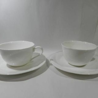 ノリタケ(Noritake)のノリタケ　アンサンブルホワイト カップ＆ソーサー純白の光沢　1客(グラス/カップ)