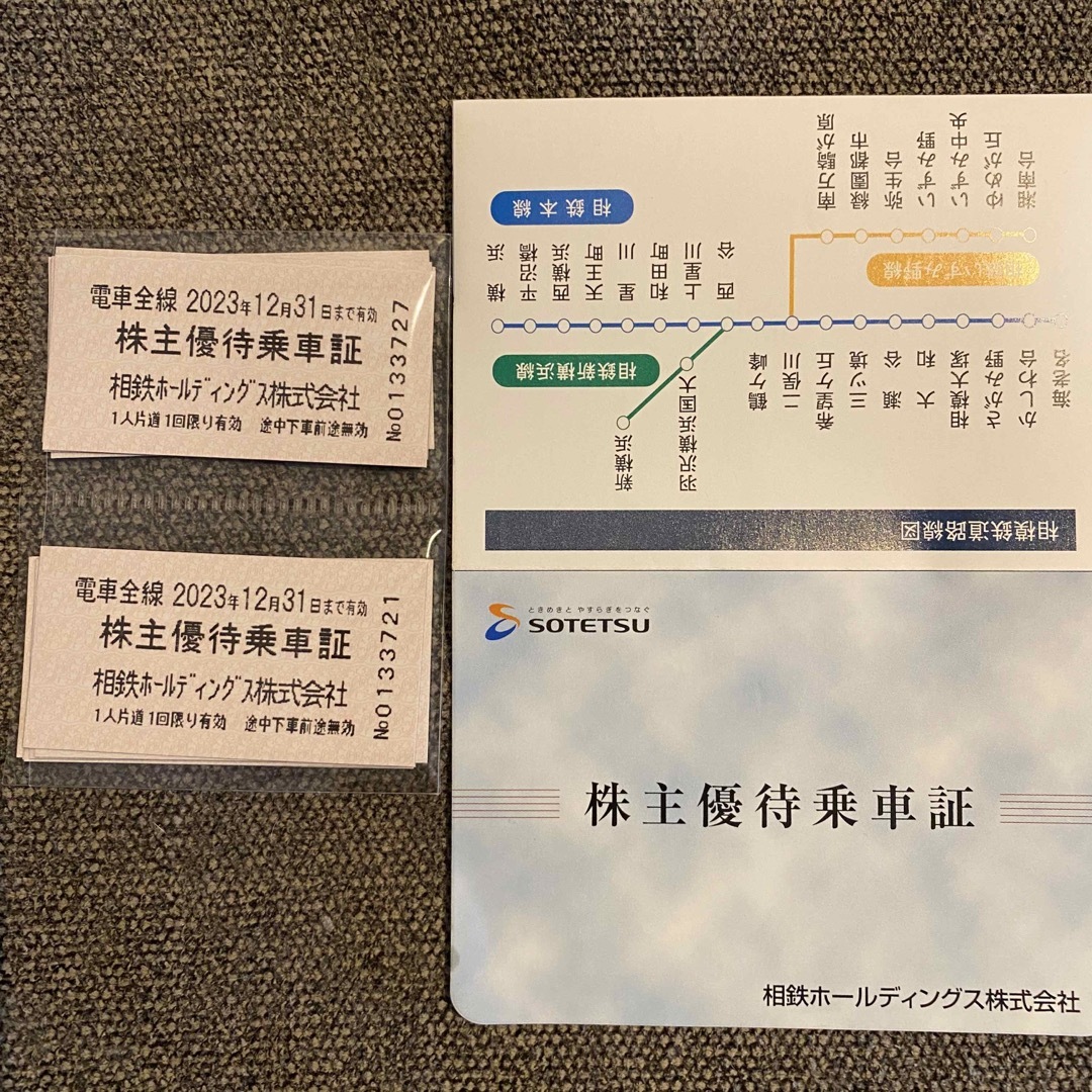 最新 相模鉄道 株主優待乗車証（12枚）2023年12月31日までの通販 by ...