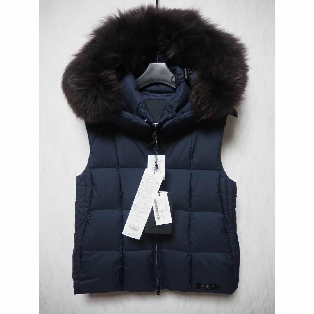 新品 タトラス 22AW ZALAGA ダウンベスト ファー サイズ3 ネイビー | フリマアプリ ラクマ