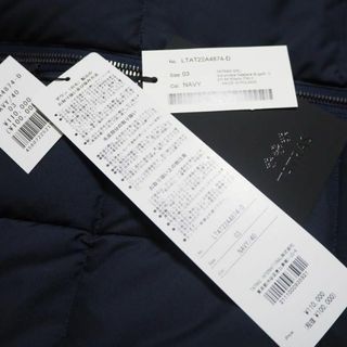 新品 タトラス 22AW ZALAGA ダウンベスト ファー サイズ3 ネイビー