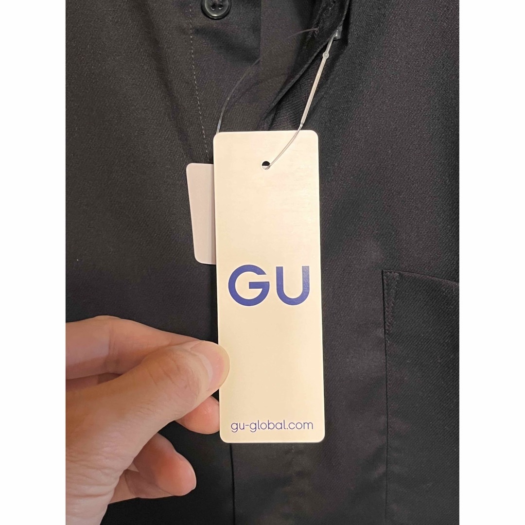 GU(ジーユー)のGU イージーケアオーバーサイズシャツ L BLACK メンズのトップス(シャツ)の商品写真