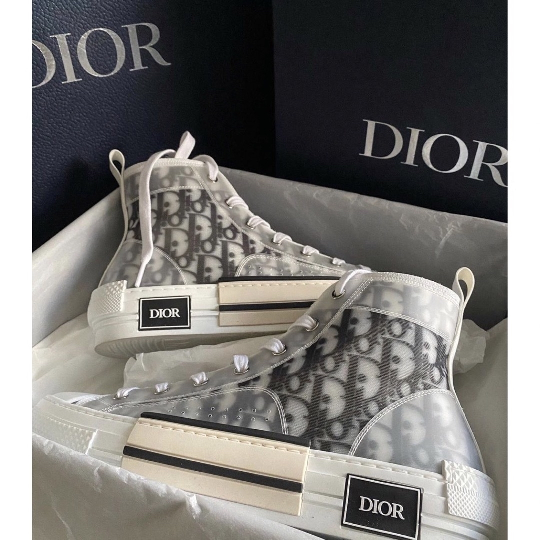 Dior B23 ハイトップ スニーカー 新品未使用 納品書など付属品 Dior B23 ハイトップ スニーカー 新品未使用 納品書など付属品
