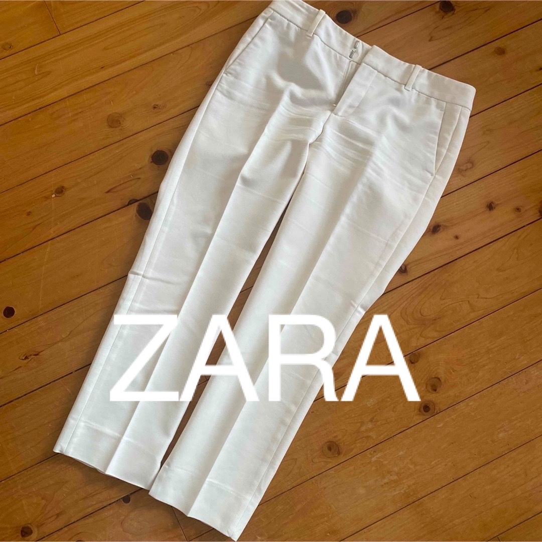 ZARA(ザラ)のZARA白パンツ！クリーニング済み☆Sサイズ レディースのパンツ(カジュアルパンツ)の商品写真