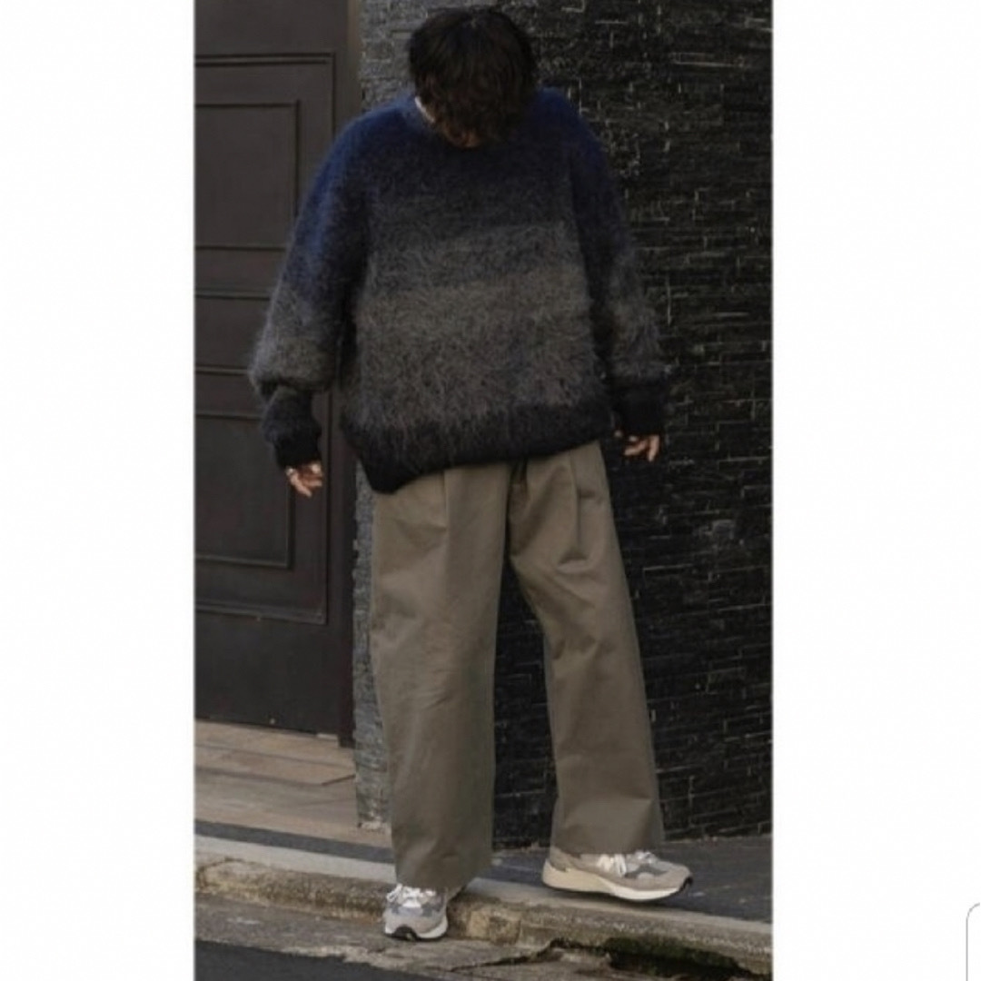 YOKE 20AW GRADATION BORDER CREW KNIT - ニット/セーター