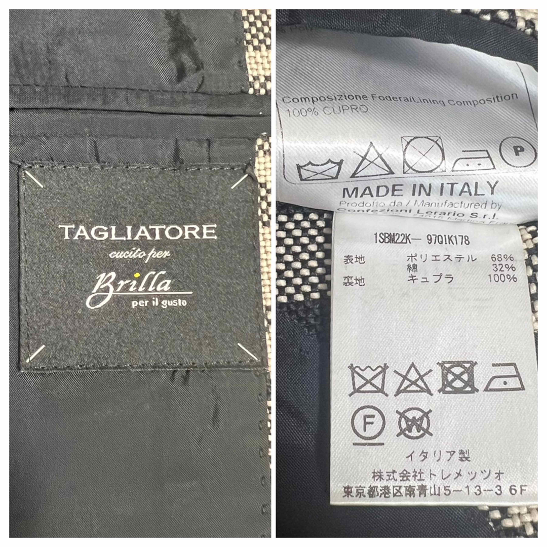 TAGLIATORE(タリアトーレ)のほぼ未使用 タリアトーレ ジャケット 46 Mサイズ チェック柄 約20万円 メンズのジャケット/アウター(テーラードジャケット)の商品写真