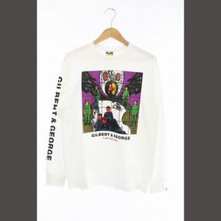 アベイシングエイプ(A BATHING APE)のアベイシングエイプ × ギルバート アンド ジョージ 21SS 長袖Tシャツ M(Tシャツ/カットソー(七分/長袖))