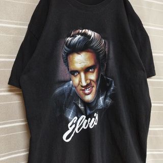 エルビスプレスリーELVISバンドTシャツtシャツバンtロック半袖ムービー映画黒