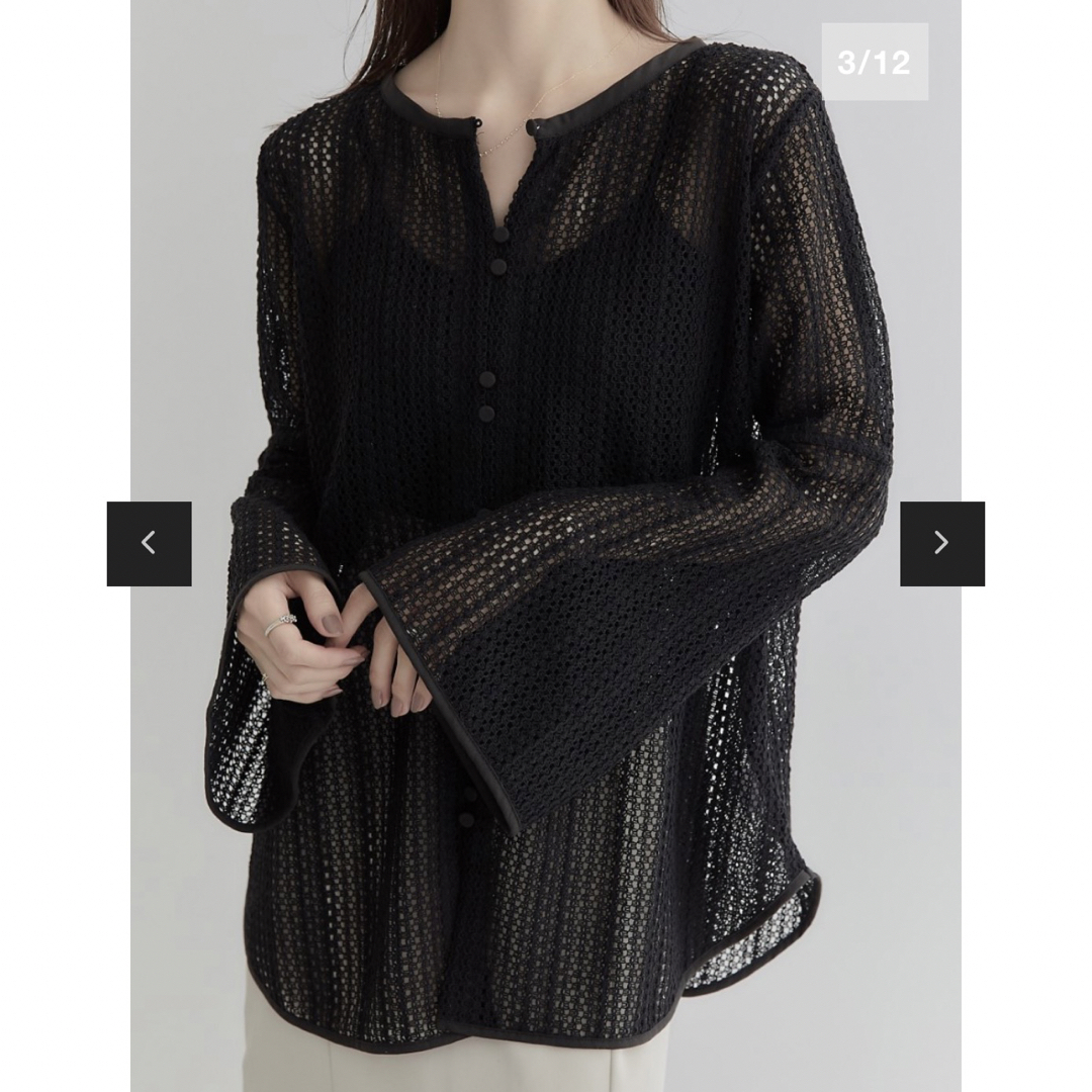 amel(エイメル)のamel crochet knit cardigan レディースのトップス(カーディガン)の商品写真