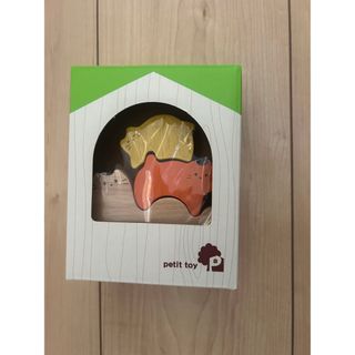 エドインター(Ed.inter)の【未使用品】エドインター petittoy プチトイ キャット 木製  知育玩具(その他)