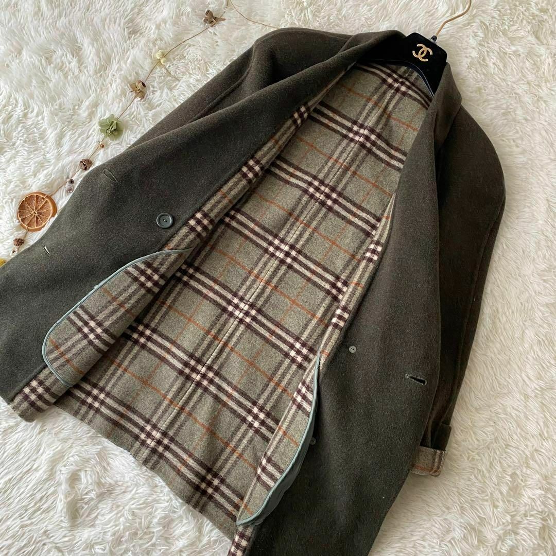 BURBERRY - 極美品 希少カラー バーバリー ダブルフェイス ノバ