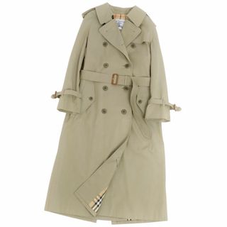 バーバリー(BURBERRY)の美品 Vintage バーバリー Burberrys コート トレンチコート 裏チェック ベルト付き アウター レディース 11AB3(M相当) カーキベージュ(トレンチコート)