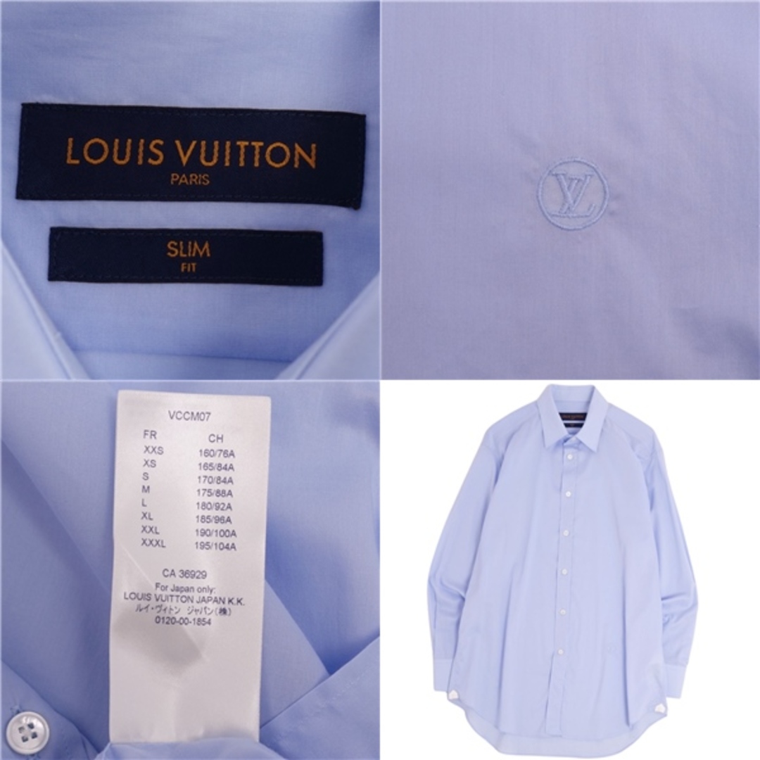 美品 ルイヴィトン LOUIS VUITTON シャツ ロングスリーブ LVロゴ 美品 ルイヴィトン LOUIS VUITTON シャツ ロングスリーブ LVロゴ