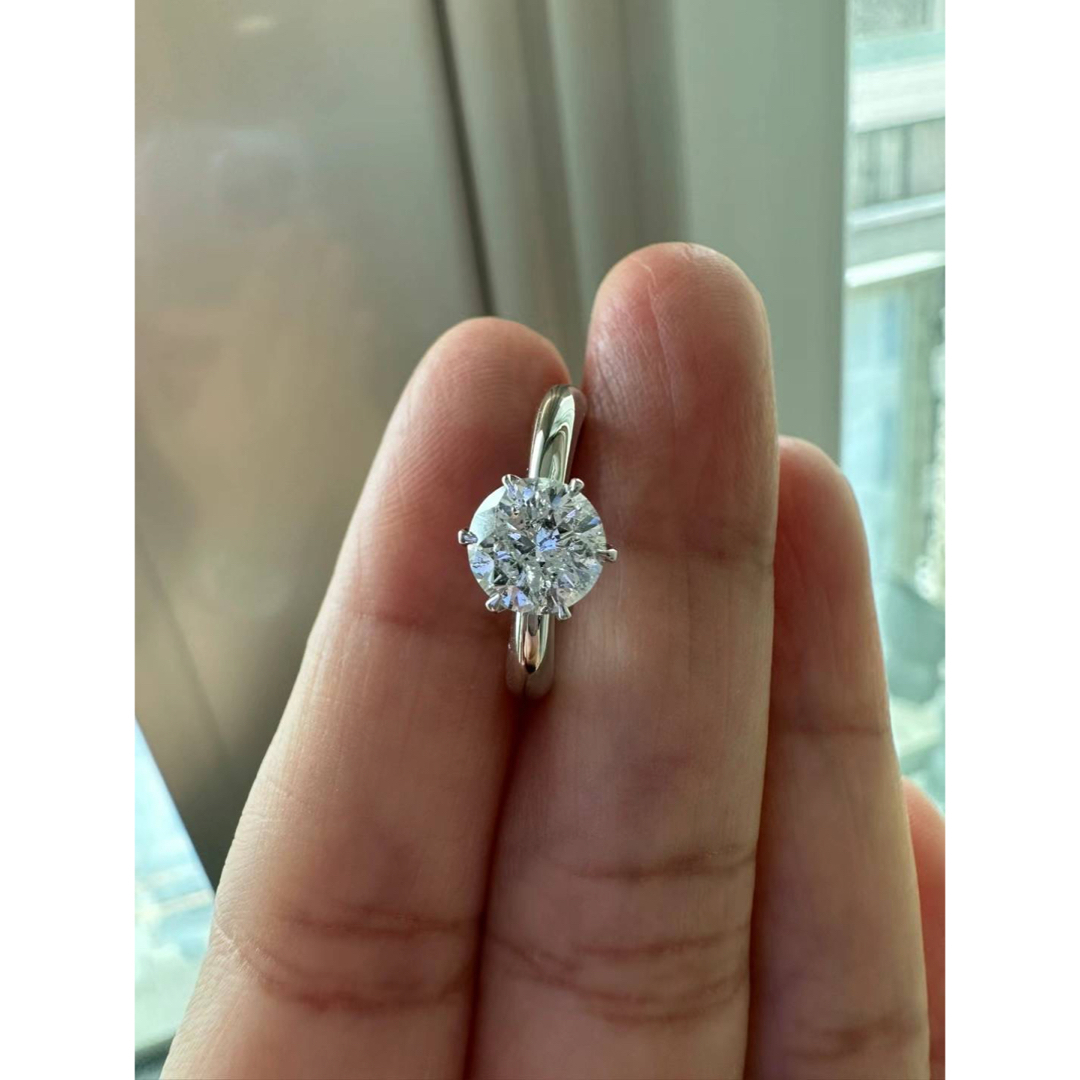 PT900 一粒ダイヤモンド1.12ct 指輪　新品