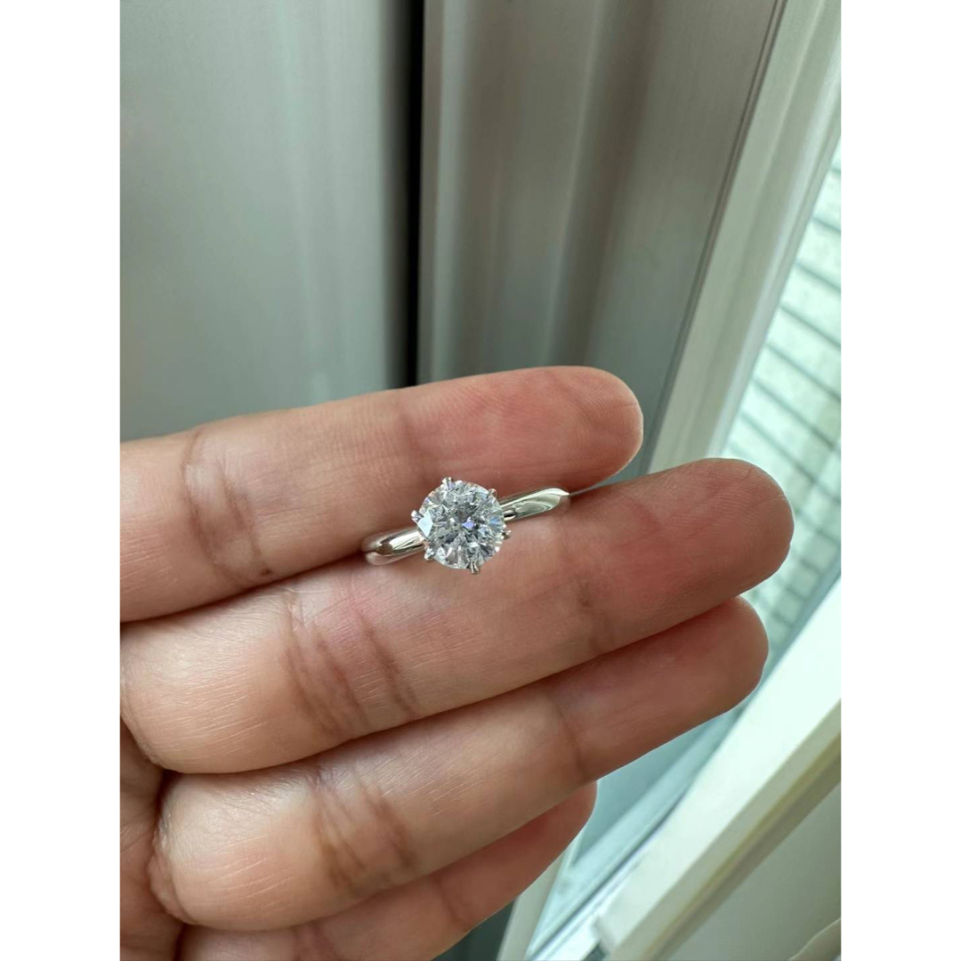 PT900 一粒ダイヤモンド1.12ct 指輪　新品