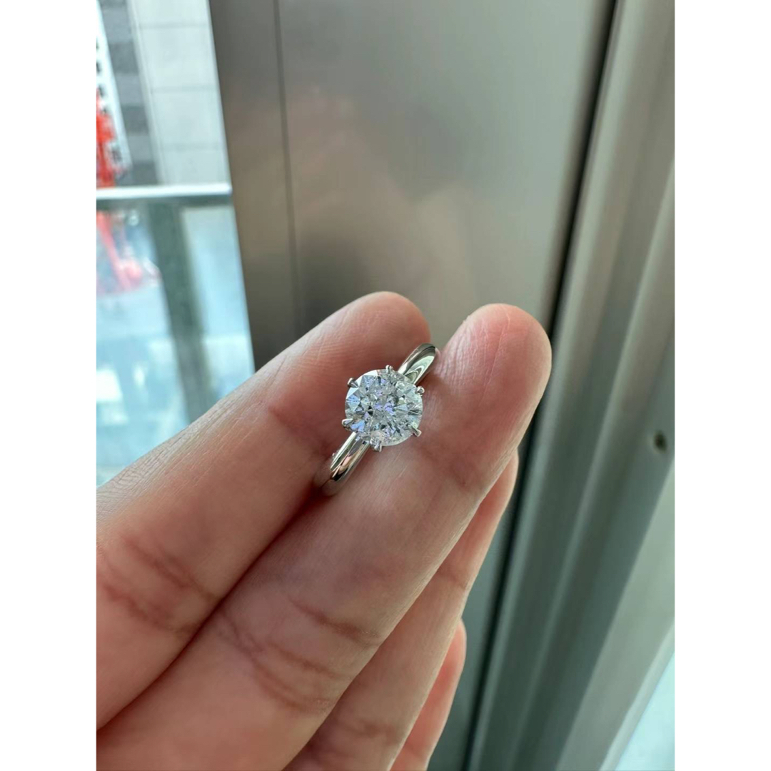 PT900 一粒ダイヤモンド1.12ct 指輪　新品