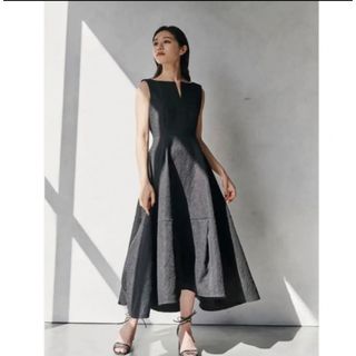 LAUBEBLANC  Keyneck Jacquard Dress かじまり(ロングワンピース/マキシワンピース)